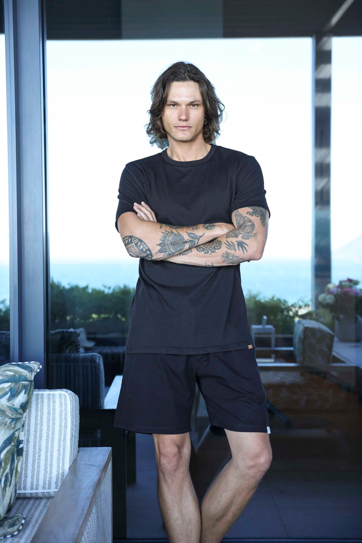 Regular Fit Shorts - Solid Black