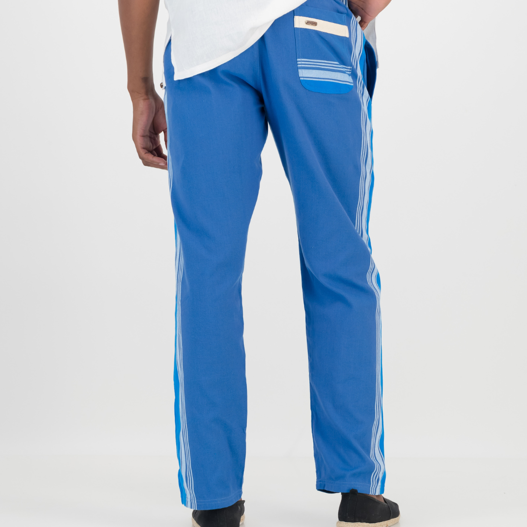 Tailored Fit Trousers - Navy Blue