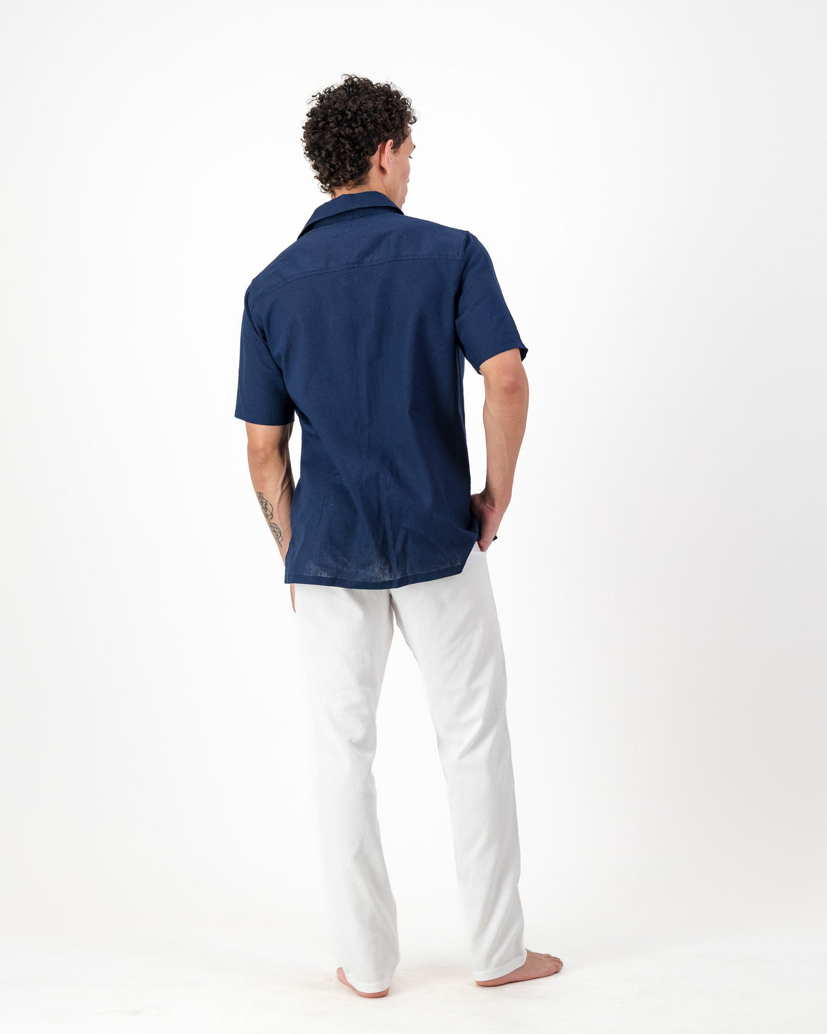 Regular Fit Trousers - Solid White