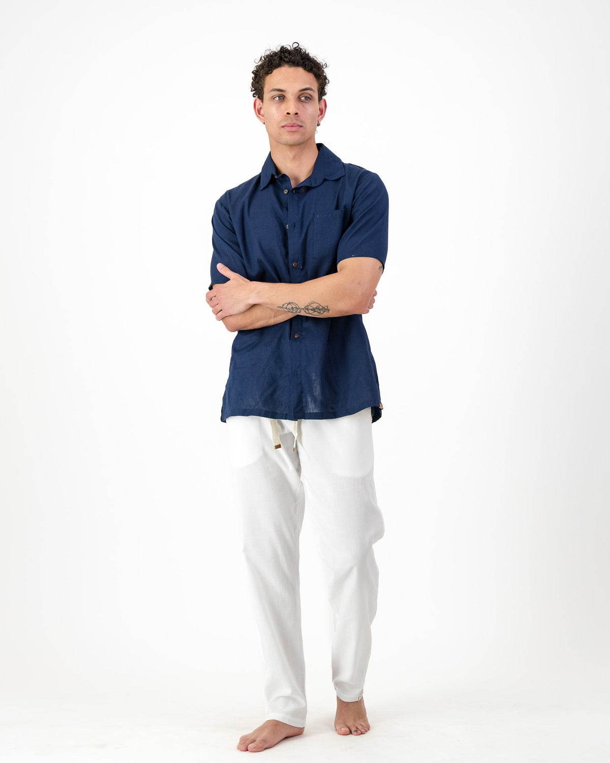 Regular Fit Trousers - Solid White