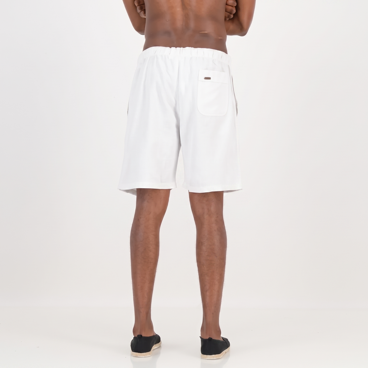 Relaxed Fit Shorts - Solid White