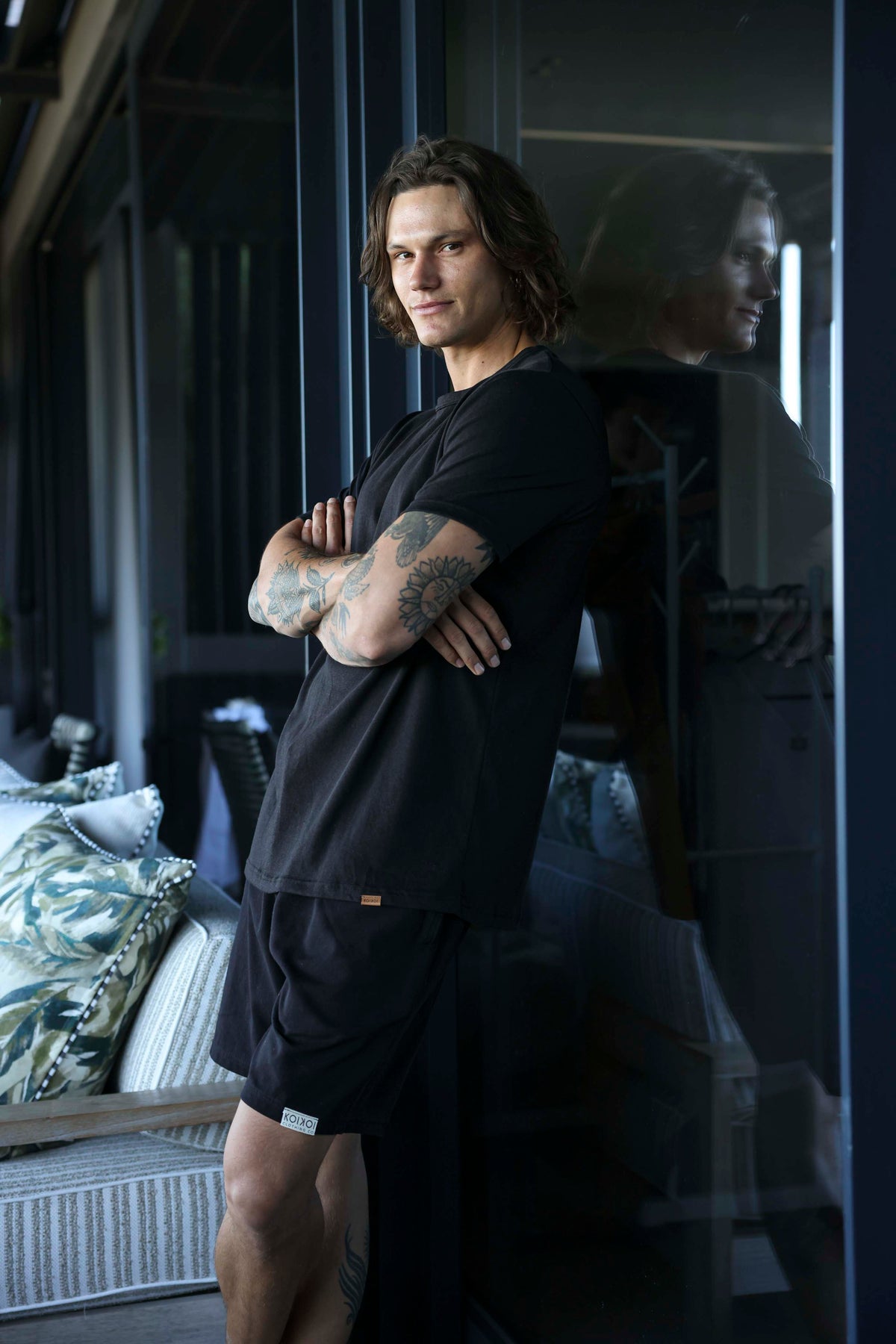 Regular Fit Shorts - Solid Black