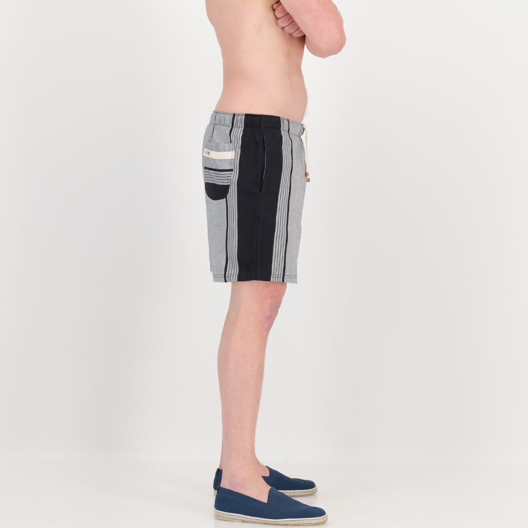 Regular Fit Shorts - Grey & Black