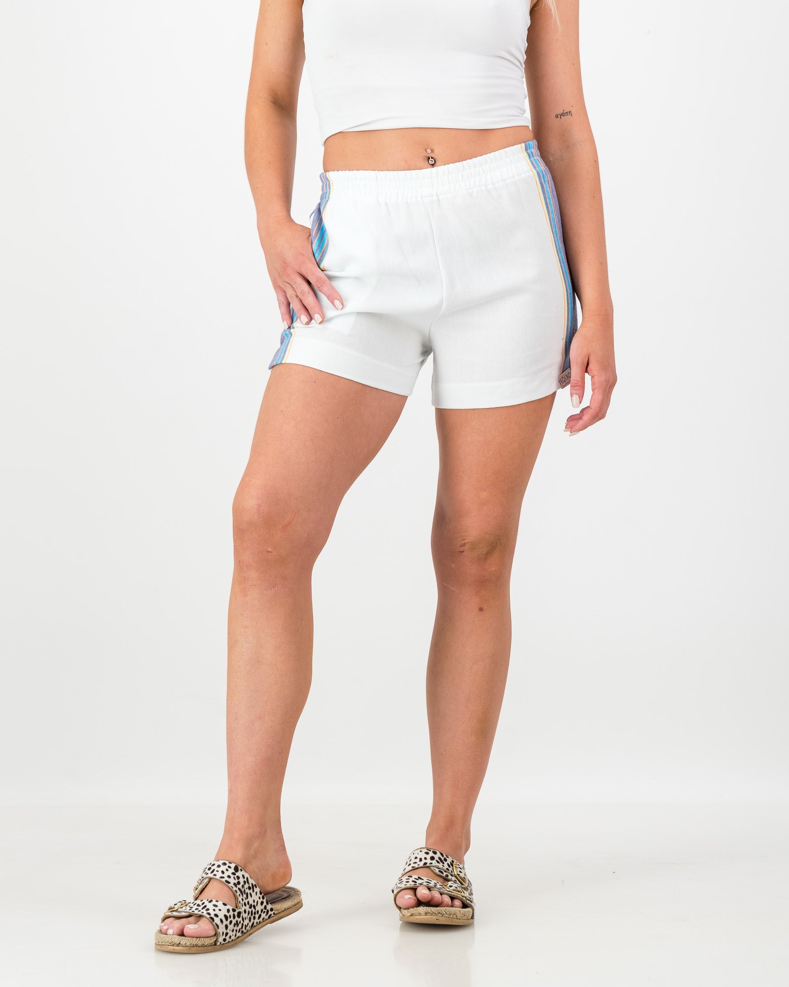 Women's Summer Kikoy Shorts - Ocean Breaze